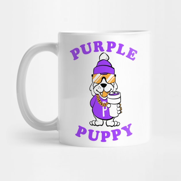 Purple Puppy by LVBart